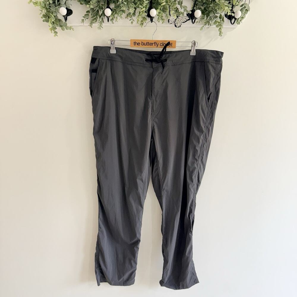 Grundens Gray Lightweight Drawstring Straight Pants Size 40 F4889